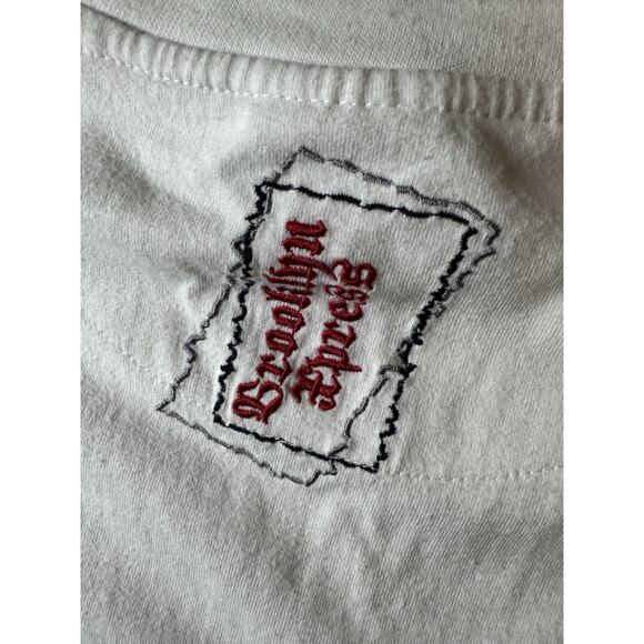 Vintage Y2K Brooklyn Xpress Jeans Graphic T Shirt Size Small Horse Goth Grunge - Picture 5 of 7